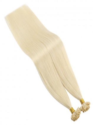 Τούφες κερατίνης #60 ξανθό πλατινέ μήκος 50cm 25τμχ