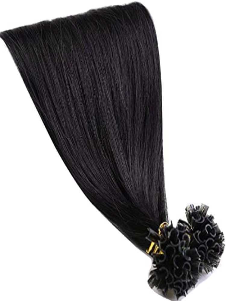 Τούφες κερατίνης #1 μαύρο  μήκος 50cm 25τμχ