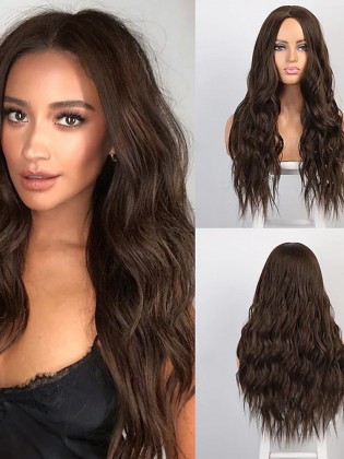 Γυναικεία Περούκα Φυσική Τρίχα #4 καστανό 