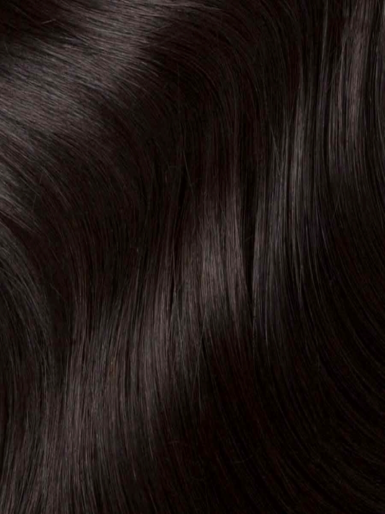 Τρέσες με κλιπ #1b φυσικό μαύρο